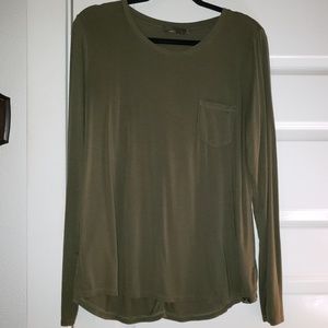 Prana olive long sleeve shirt